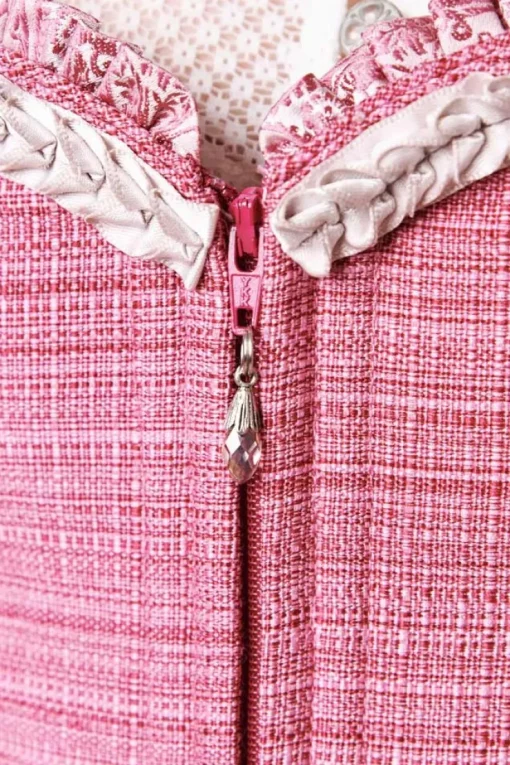 Krüger Dirndl "Pati" mit Spitzenschürze 116165 | Pink 70cm