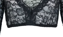 Krüger MADL Damen Dirndlbluse Cassandra 3/4 Arm - Schwarz