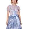 Krüger MADL Dirndl "Karlotta" mit Spitzenschürze 419067 | Hellblau 50cm