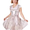 Krüger MADL Dirndl "Vivien" mit Spitzenschürze 414867 | Beige 50cm