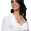 Krüger MADL Dirndlbluse "Negra" Halbarm mit Rüschen 42940 | Ecru