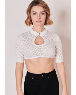 Krüger Madl Dirndlbluse "Franja" Halbarm 316167 | Ecru