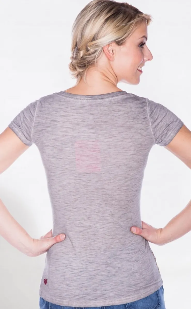 Krüger MADL T-Shirt Alpenglühn - Grau