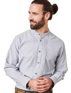 Krüger Trachtenhemd "Erwin" mit Stehkragen 911365 | Blau