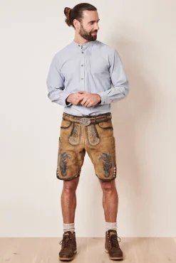 Krüger Trachtenhemd "Erwin" mit Stehkragen 911365 | Blau