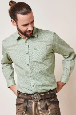 Krüger Trachtenhemd "Igor" mit Muster 911765 | Grün