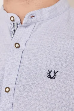 Krüger Trachtenhemd "Laurine" mit Stehkragen 913862 | Blau