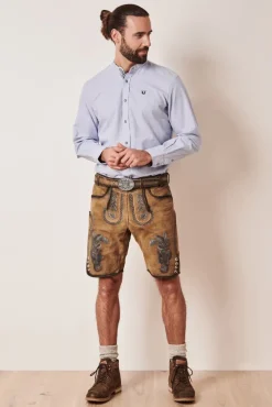 Krüger Trachtenhemd "Laurine" mit Stehkragen 913862 | Blau