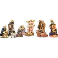 Krippenfiguren Ankleidekrippe Set 10-tlg. 6,5-16 cm | 78081 - Weihnachtskrippe