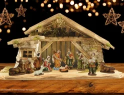 Krippenfiguren Set "Traditionell" 11-tlg. 7-9 cm Weihnachtskrippe | 78463