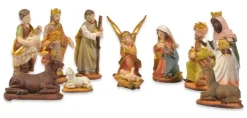 Krippenfigurenset "Gold" 7-9 cm | 11-tlg. Traditionelles Design - 78300