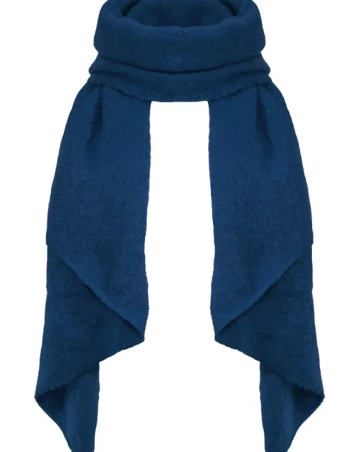 Kuscheliger Winter Schal "Eliana" 250 x 63 cm | Marineblau