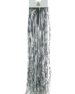 Lametta Glatt 48cm - 300 Fäden | Glanz Silber