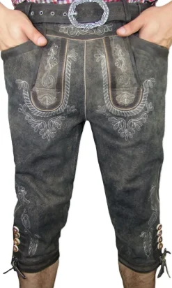 Lekra Kniebund Lederhose Volmar - Wood