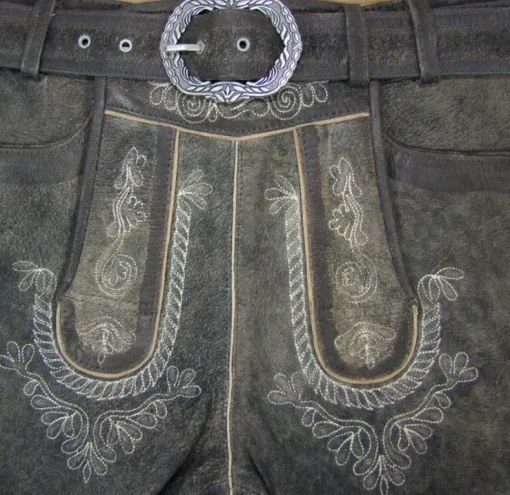 Lekra Kniebund Lederhose Volmar - Wood