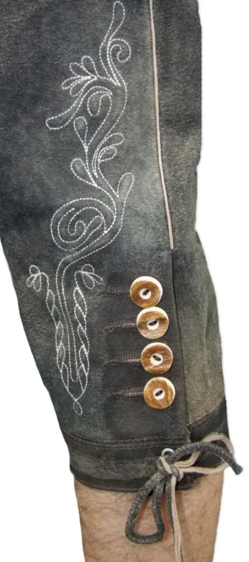 Lekra Kniebund Lederhose Volmar - Wood
