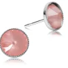 LUISIA® 6 mm Ohrstecker "Joy" mit Kristallen von Swarovski® | Matt Flamingo Pink