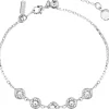 LUISIA® Armband "Calanthe" mit fünf Kristallen von Swarovski® - Silber / Crystal