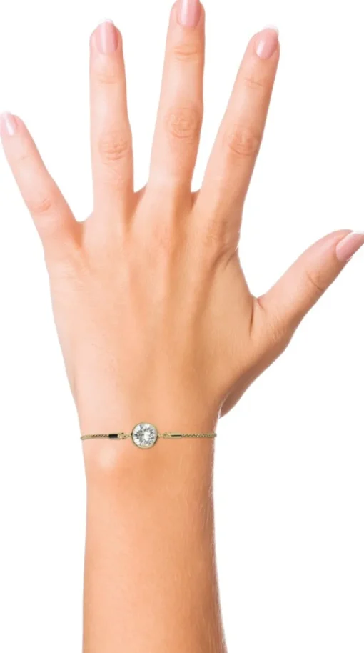 LUISIA® Armband "Ciri" mit Kristallen von Swarovski® - Silber / Light Peach