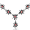 LUISIA® Edelweiß Collier Emilia mit Kristallen von Swarovski® - Light Siam / Rot