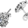 LUISIA® Edelweiß Ohrringe Marla mit Kristallen von Swarovski® - Hellblau