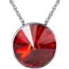 LUISIA® Halskette "Sinja" mit Kristallen von Swarovski® - 14 mm - Silber / Light Siam