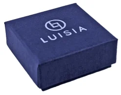 LUISIA® Halskette "Sinja" mit Kristallen von Swarovski® - 14 mm - Silber / Laguna Delite