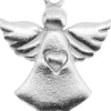 LUISIA® Kettenanhänger Engel Schutzengel mit Herz - 925 Sterling Silber