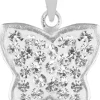 LUISIA® Kettenanhänger Schmetterling mit Kristallen von Swarovski® - 925 Sterling Silber - Kristall