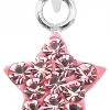 LUISIA® Kettenanhänger Stern mit Kristallen von Swarovski® - 925 Sterling Silber - Rosa