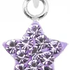 LUISIA® Kettenanhänger Stern mit Kristallen von Swarovski® - 925 Sterling Silber - Flieder