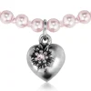 LUISIA® Kinder Perlenkette "Luna" mit Kristallen von Swarovski® | Rosa