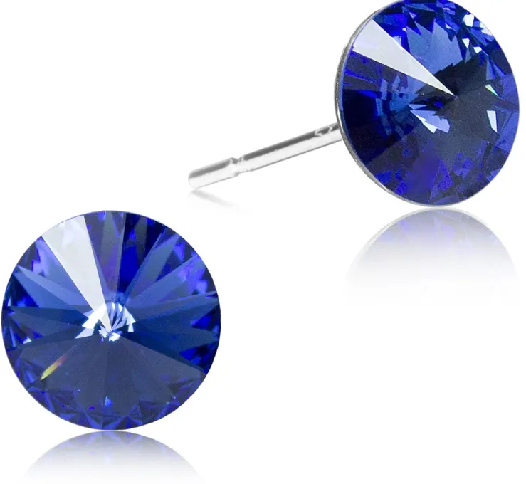 LUISIA® Ohrstecker mit Kristallen von Swarovski® - 6 mm Safir / Royalblau