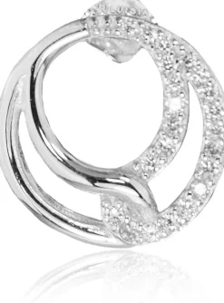 LUISIA® Ohrstecker "Infinity Ringe" mit Zirkonia 66523 - 925 Silber Ohrringe