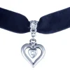 LUISIA® Samt Kropfband Heart in Heart 51239-47712 | Schwarz