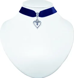 LUISIA® Samt Kropfband Heart in Heart 51239-47712 | Dunkelblau