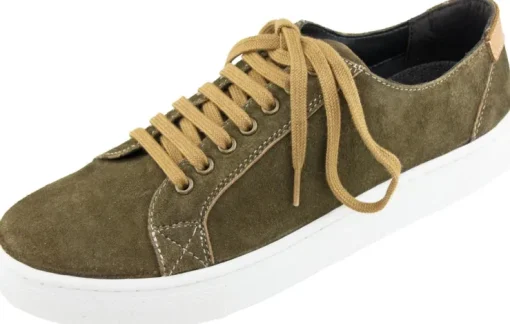 Maddox Herren Leder Sneaker Grannos - Trachten Schuhe Moor Braun