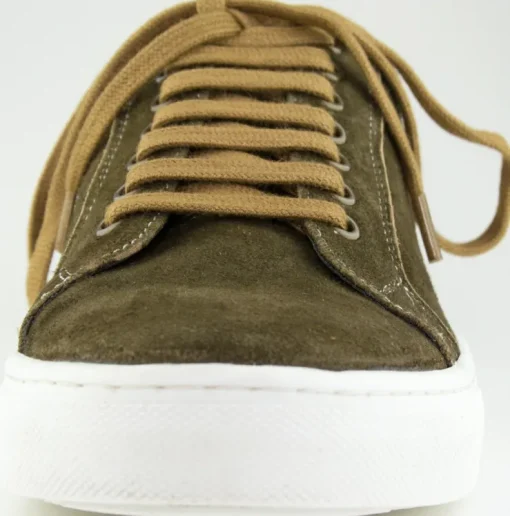 Maddox Herren Leder Sneaker Grannos - Trachten Schuhe Moor Braun