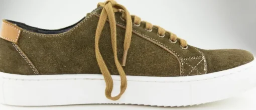 Maddox Herren Leder Sneaker Grannos - Trachten Schuhe Moor Braun