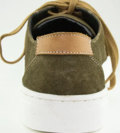Maddox Herren Leder Sneaker Grannos - Trachten Schuhe Moor Braun