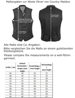MADDOX Herren Leinen Trachten Weste "Oliver" | Marineblau