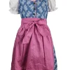 MADDOX Kinder Dirndl "Gabriella" 3-tlg. mit Bluse | Blau Beere