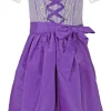MADDOX Kinder Dirndl "Zillertal" 3-tlg. | Lila Weiß