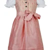 MADDOX Kinder Dirndl "Gabriella" 3-tlg. mit Bluse | Rosa Glitzer