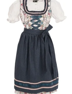 MADDOX Kinder Dirndl "Rosalie" 3-tlg. | Streublümchen Weiß Blau Rosa