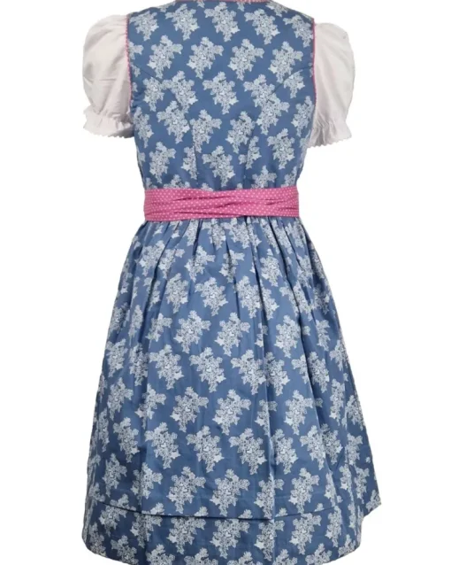 MADDOX Kinder Dirndl "Gabriella" 3-tlg. mit Bluse | Blau Beere