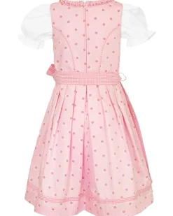 MADDOX Kinder Dirndl "Zillertal" 3-tlg. | Blümchen Rosa Weiß