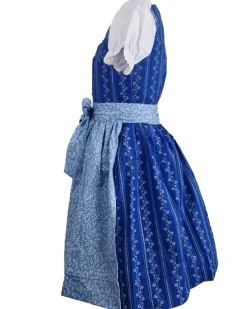 MADDOX Kinder Dirndl "Gabriella" 3-tlg. mit Bluse | Blau Weiß