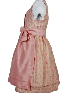 MADDOX Kinder Dirndl "Gabriella" 3-tlg. mit Bluse | Rosa Glitzer