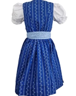 MADDOX Kinder Dirndl "Gabriella" 3-tlg. mit Bluse | Blau Weiß